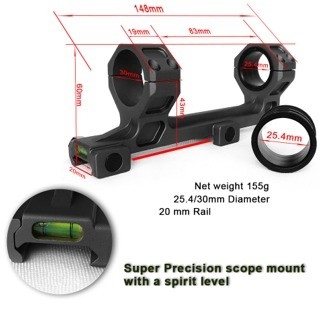 Aluminous Optics Telescope Ring Mount 35mm 스코프 마운트 링